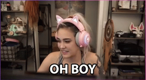 Oh Boy Livestream Cat Headphones GIF