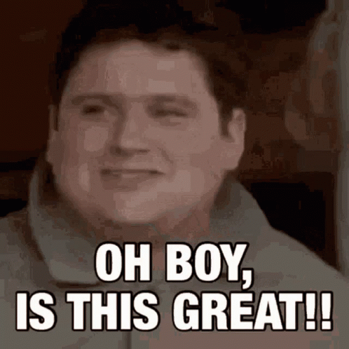 Oh Boy Is This Great Laugh GIF