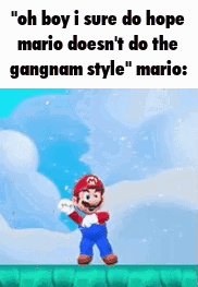 Oh Boy Mario Gangnam Style GIF