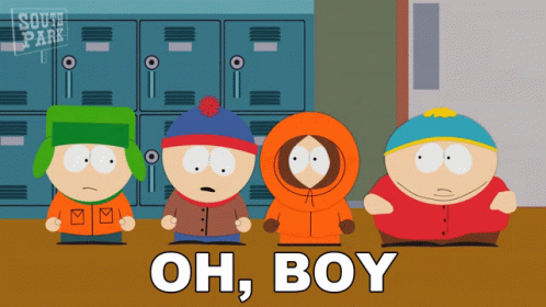 Oh Boy South Park Stan Marsh Kenny Mccormick GIF