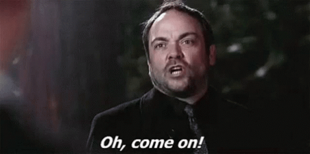 Oh Come On Crowley Supernatural GIF