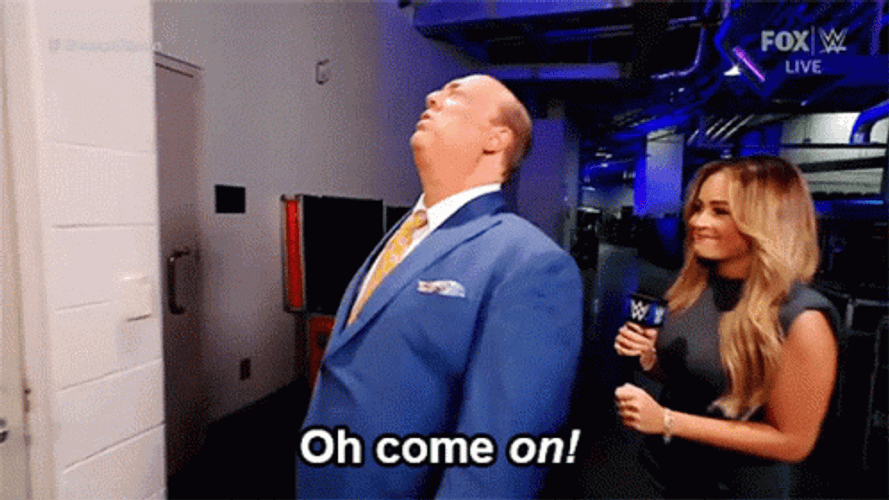 Oh Come On Paul Heyman Really Unbelievable GIF