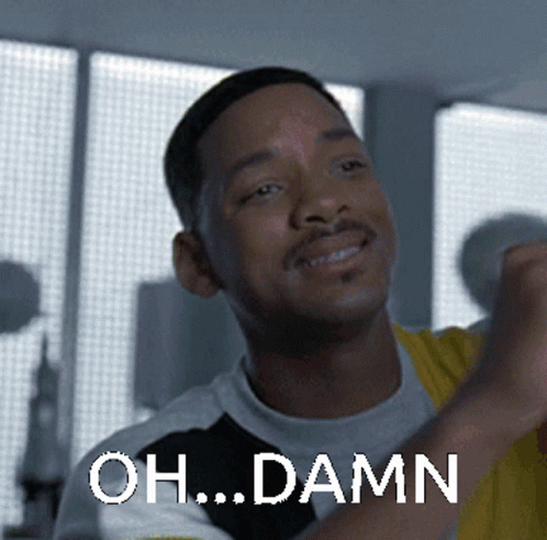 Oh Damn Annoyed Will Smith GIF
