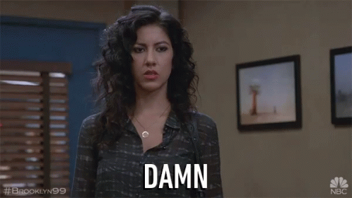 Oh Damn Rosa Diaz Brooklyn Nine Nine GIF