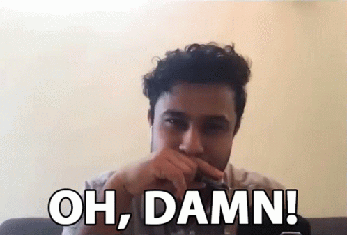 Oh Damn Surprised Youtuber GIF