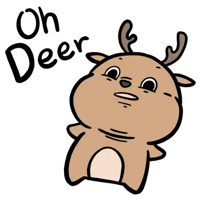 Oh Deer Cartoon