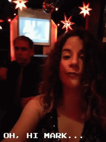 Oh Hi Mark By Curly Woman GIF