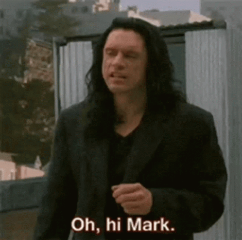 Oh Hi Mark What's Up GIF