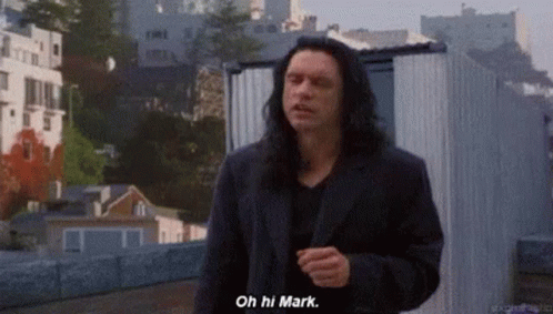 Oh Hi Mark What You Doing GIF