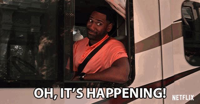 Oh It's Happening Anthony Alabi Leg Slap GIF