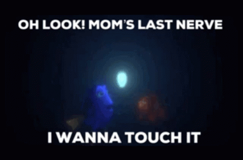 Oh Look Mom's Last Nerve I Wanna Touch It