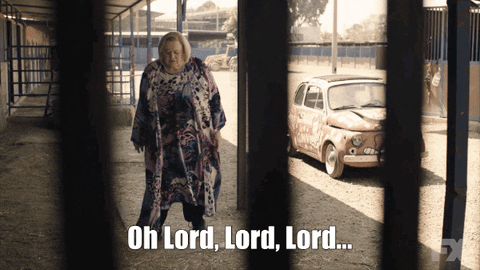 Oh Lord She Really Shocked GIF