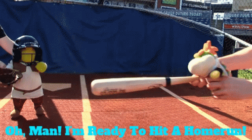 Oh Man Ready To Hit Homerun With Baseball Bat GIF