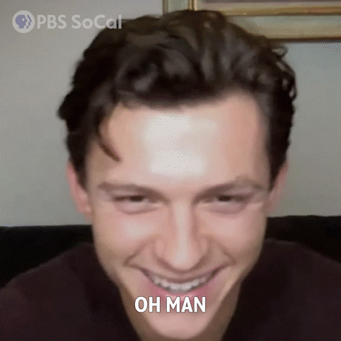 Oh Man Tom Holland Sweet Smile GIF