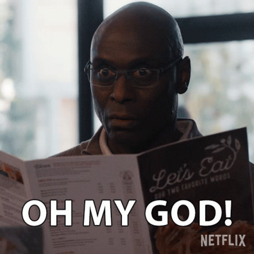 Oh My God Actor Lance Reddick Reading GIF