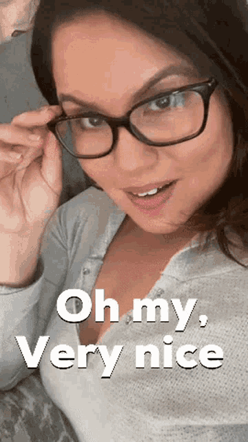 Oh My Very Nice Winking Woman GIF