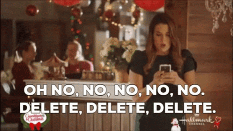 Oh No Delete GIF