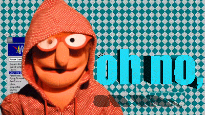 Oh No Hacker Screen In The Main Frame GIF