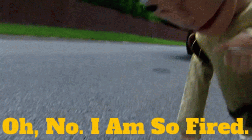 Oh No I Am So Fired Puppet GIF