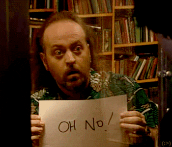 Oh No Sign Bill Bailey Black Books GIF