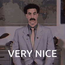 Oh No Very Nice Sacha Baron Cohen GIF