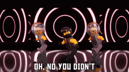 Oh No You Didn't Dance Lego GIF