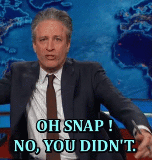 Oh No You Didn't Jon Stewart GIF