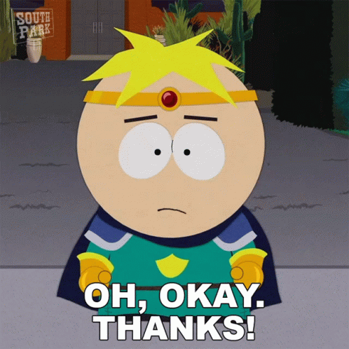 Oh Okay Butters Stotch GIF