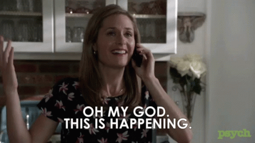 Oh Omg Its Happening Phone Call GIF