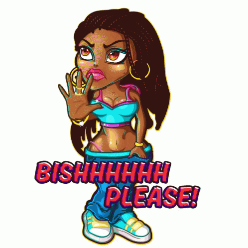 Oh Please Animated Girl Cartoon GIF