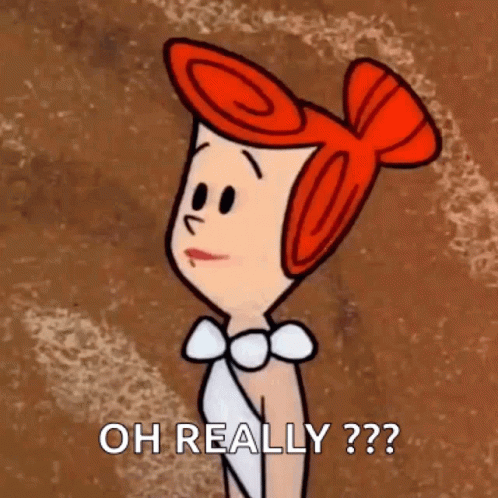Oh Really Giggle Wilma Flintstone GIF