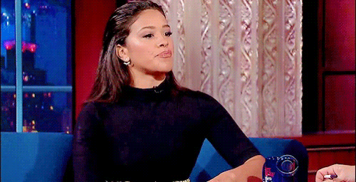 Oh Really Gina Rodriguez Smirk GIF