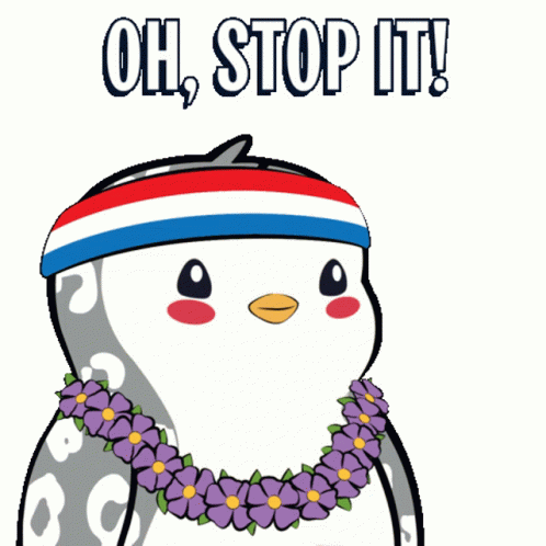 Oh Stop It Penguin GIF