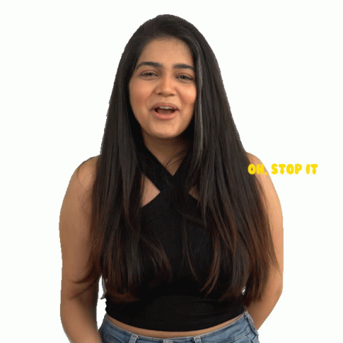 Oh Stop It Vinita Sticker GIF