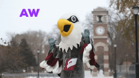 Oh Stop It You Eagle Mascot GIF