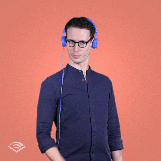 Oh Stop It You Guy Wearing Headphones GIF