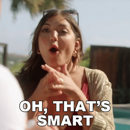 Oh That's Smart Giannina Milady GIF