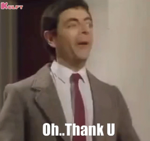 Oh Why Thank You Mr Bean GIF