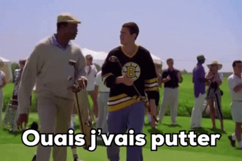 Oh Yeah Putting Chubbs Happy Gilmore GIF