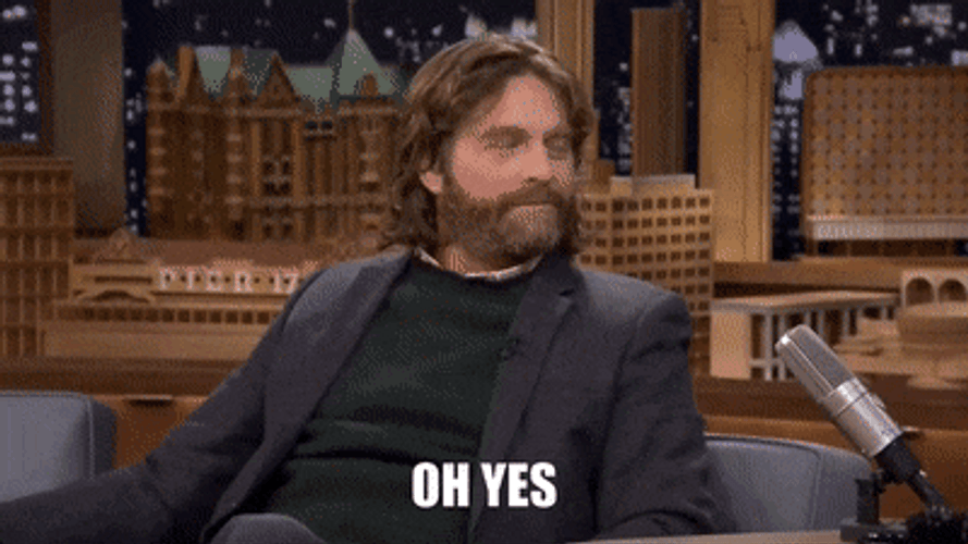 Oh Yes Interview Nod GIF