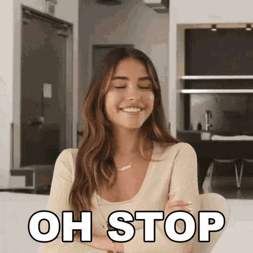 Oh You Flattered Shy Madison Beer GIF