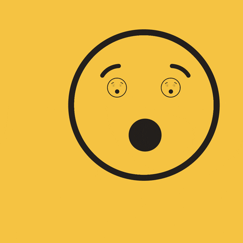 Ohh Emoji Loop Shock GIF