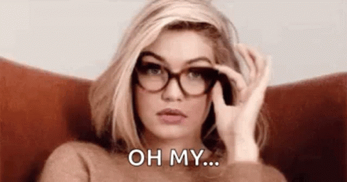 Ohh My Gigi Hadid Fashion Glasses GIF