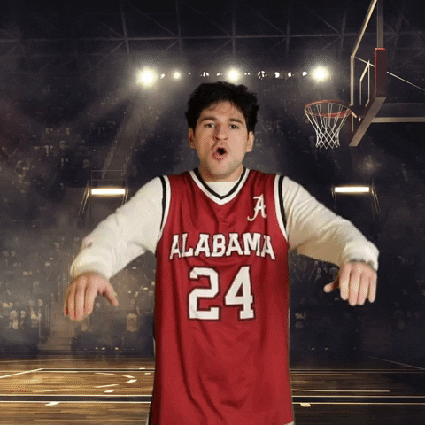 Ohhhh Alabama Basketball Finger Run Meme GIF