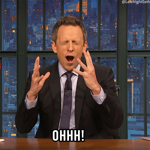 Ohhhh Amazed Seth Myers Meme GIF