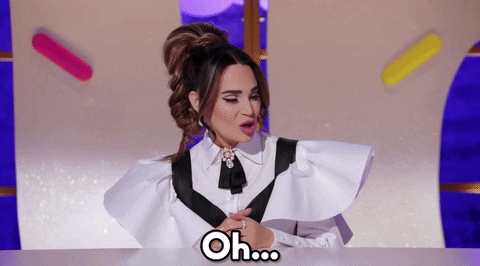 Ohhhh Rosanna Pansino Bold Reaction Meme GIF