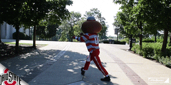 Ohio Meme Mascot Dancing In The Street GIF