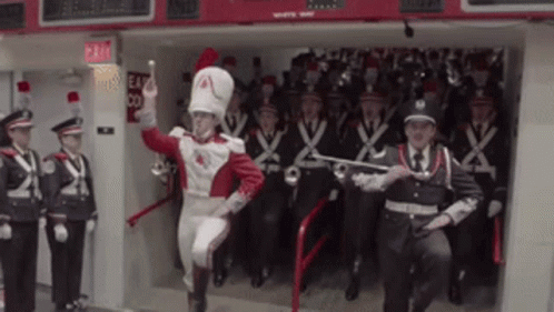 Ohio State Marching Band Making Entrance GIF