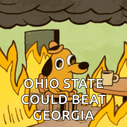 Ohio State Meme Cartoon Dog GIF