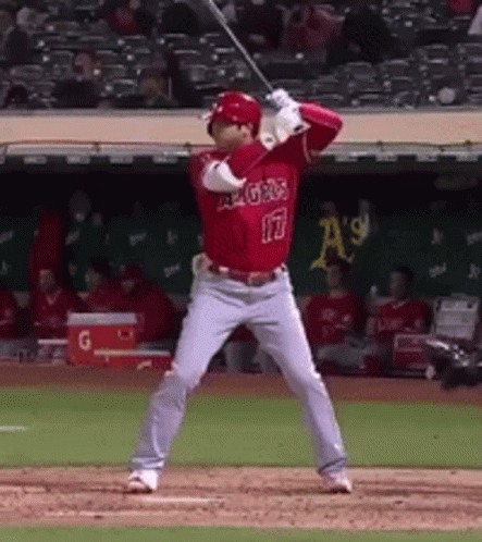 Ohtani Bat Strike GIF